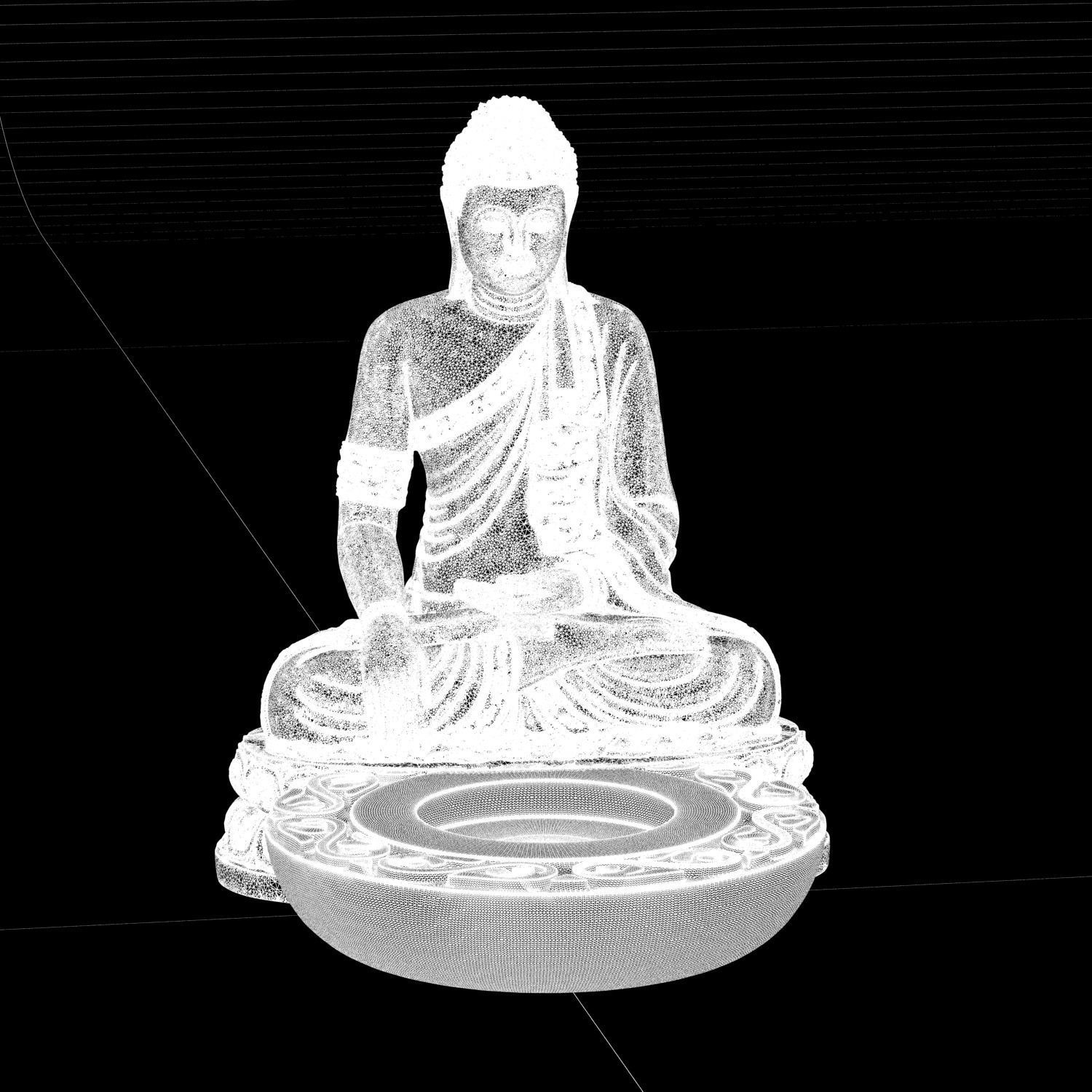 Buddha Incense Stand 3D print ready STL  3D print model_4
