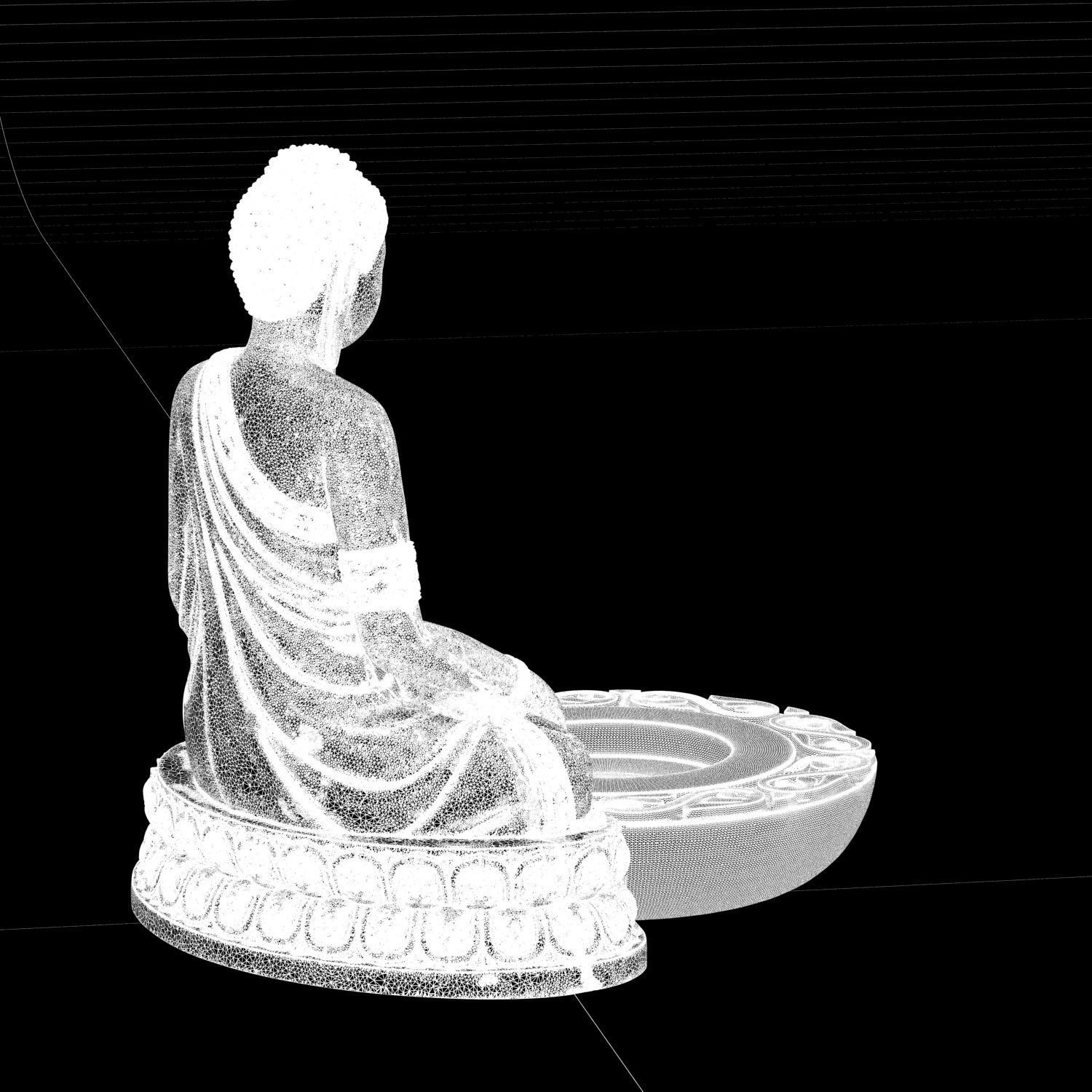 Buddha Incense Stand 3D print ready STL  3D print model_10