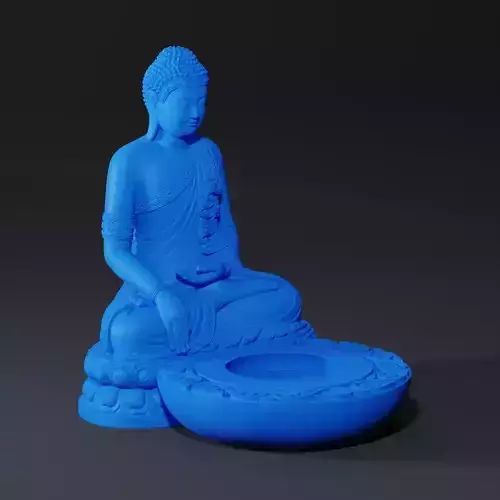 Buddha Incense Stand 3D print ready STL  3D print model