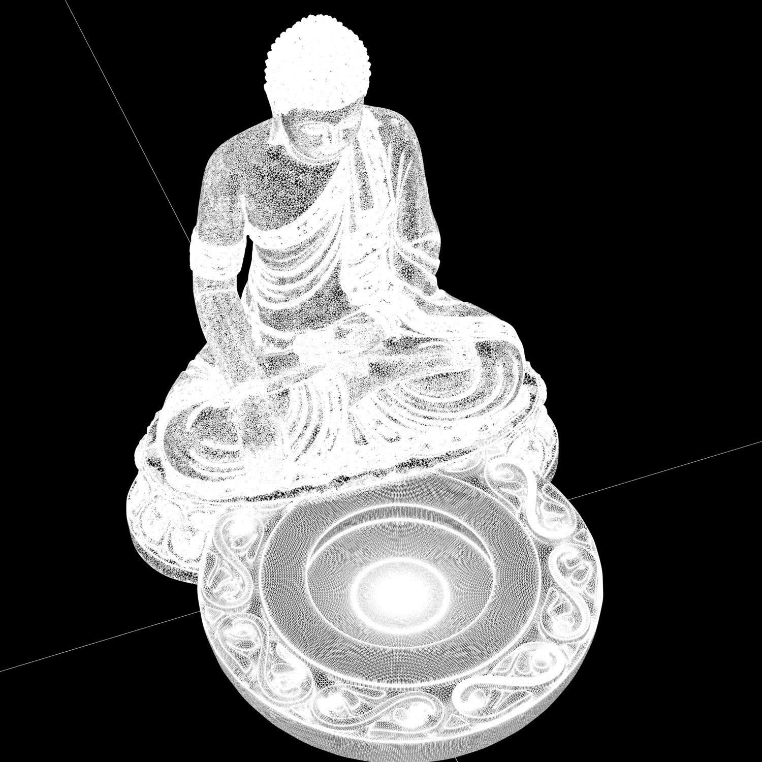 Buddha Incense Stand 3D print ready STL  3D print model_21