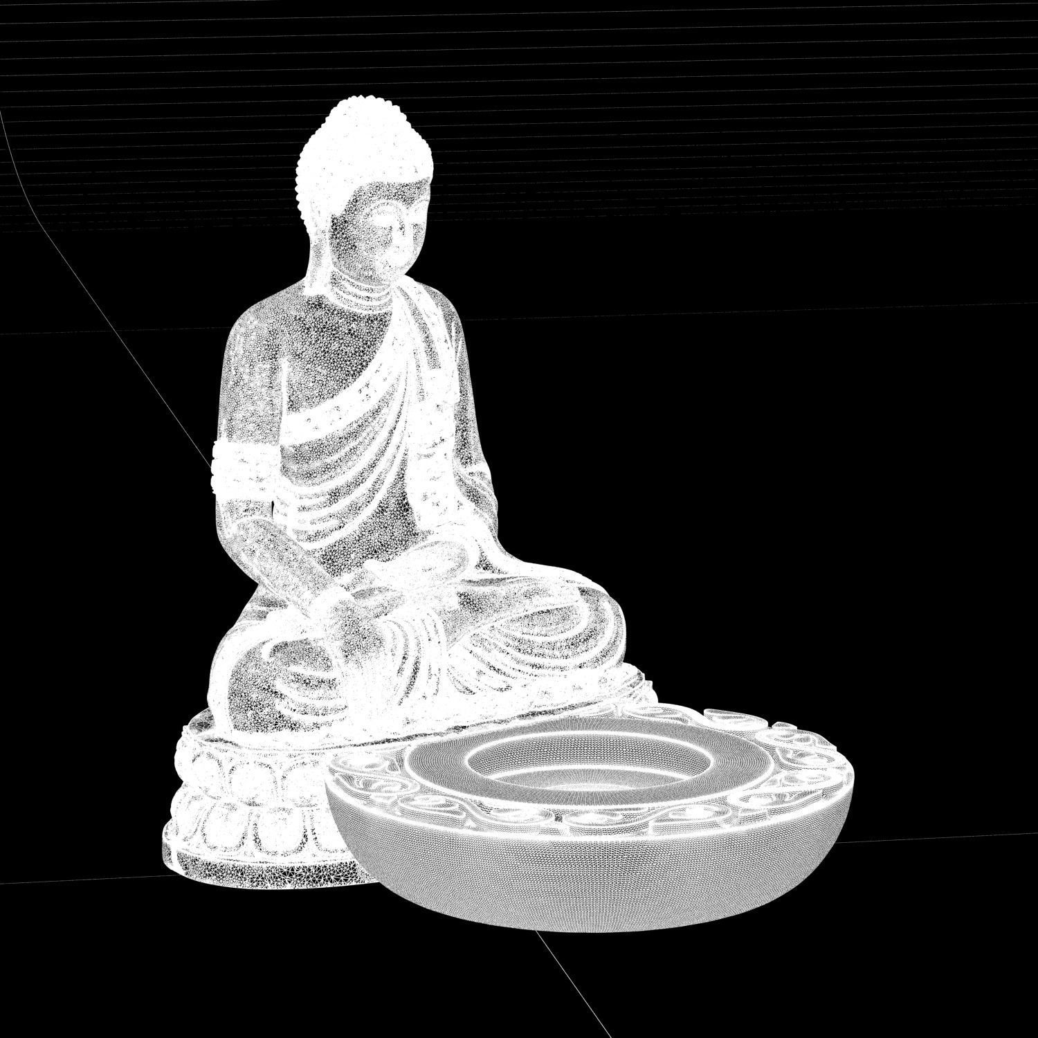 Buddha Incense Stand 3D print ready STL  3D print model_1