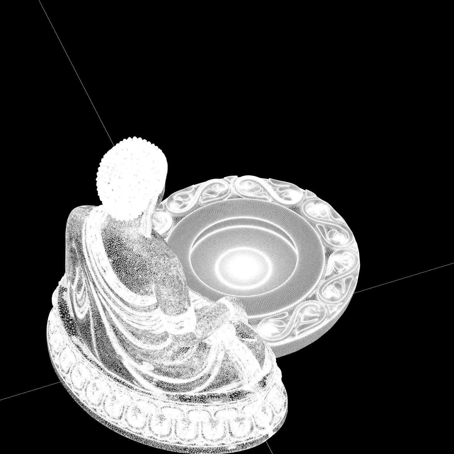 Buddha Incense Stand 3D print ready STL  3D print model_30