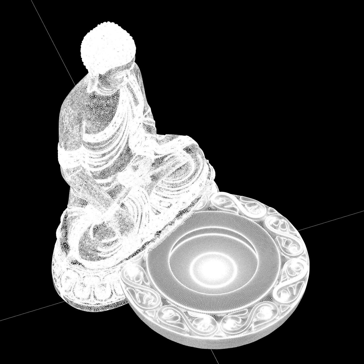 Buddha Incense Stand 3D print ready STL  3D print model_25