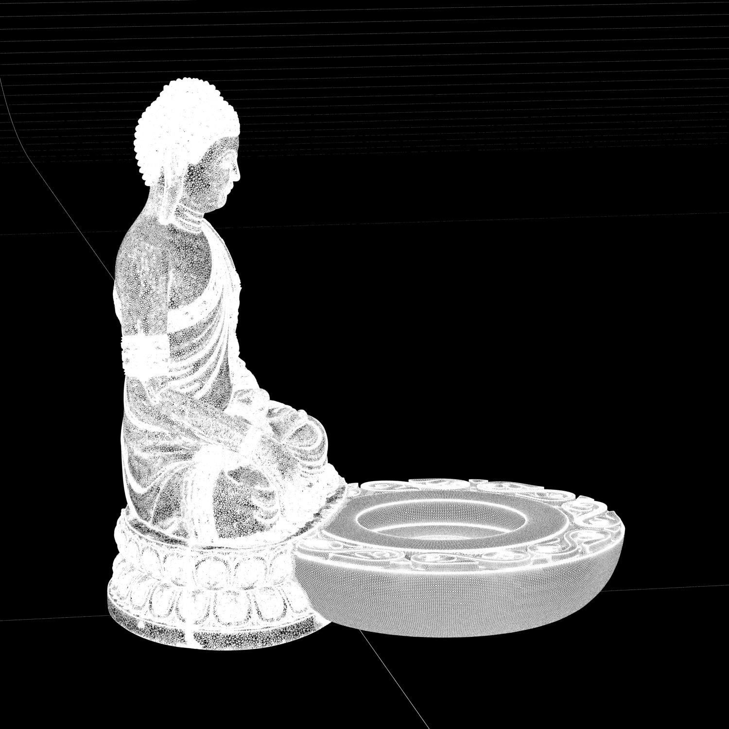 Buddha Incense Stand 3D print ready STL  3D print model_13