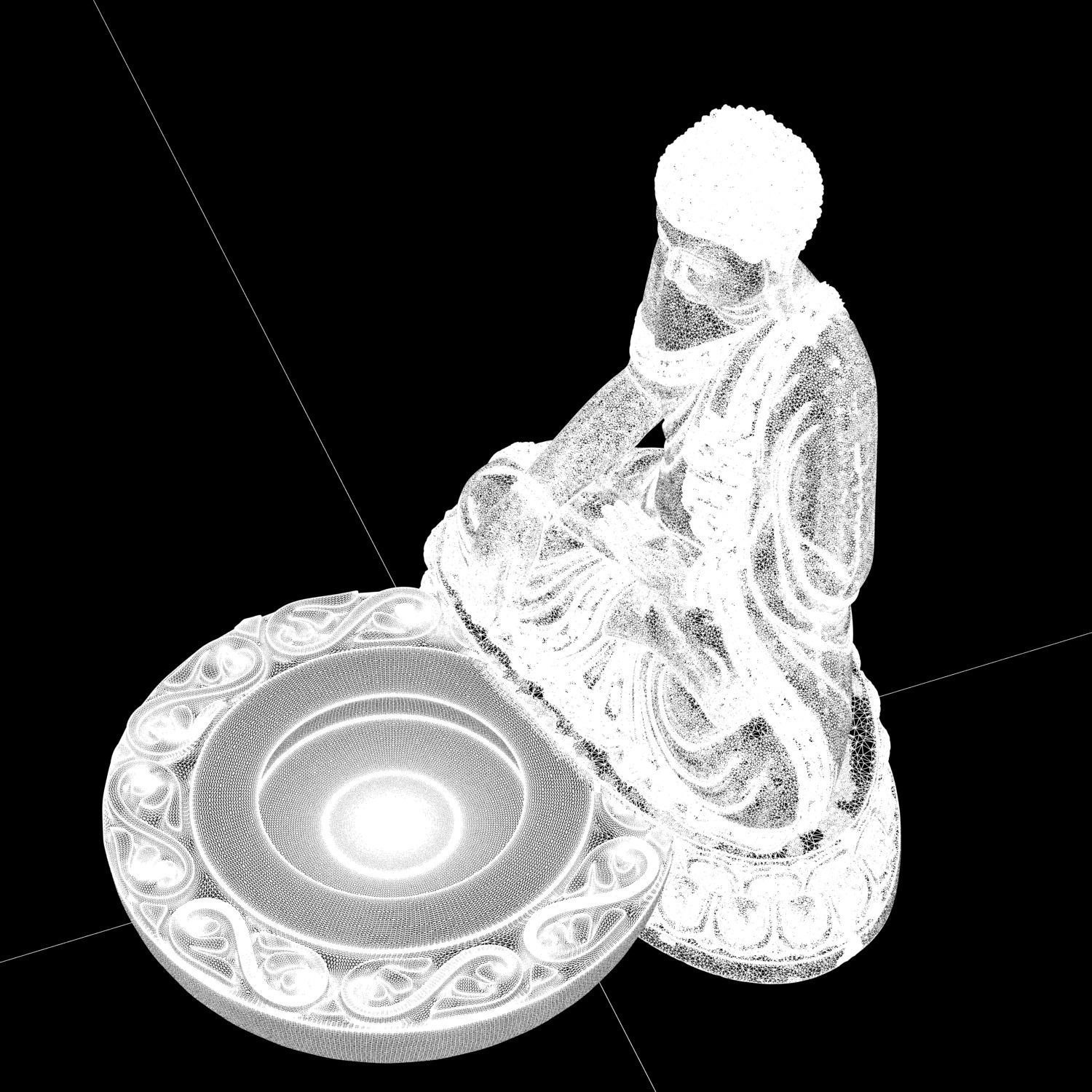 Buddha Incense Stand 3D print ready STL  3D print model_27