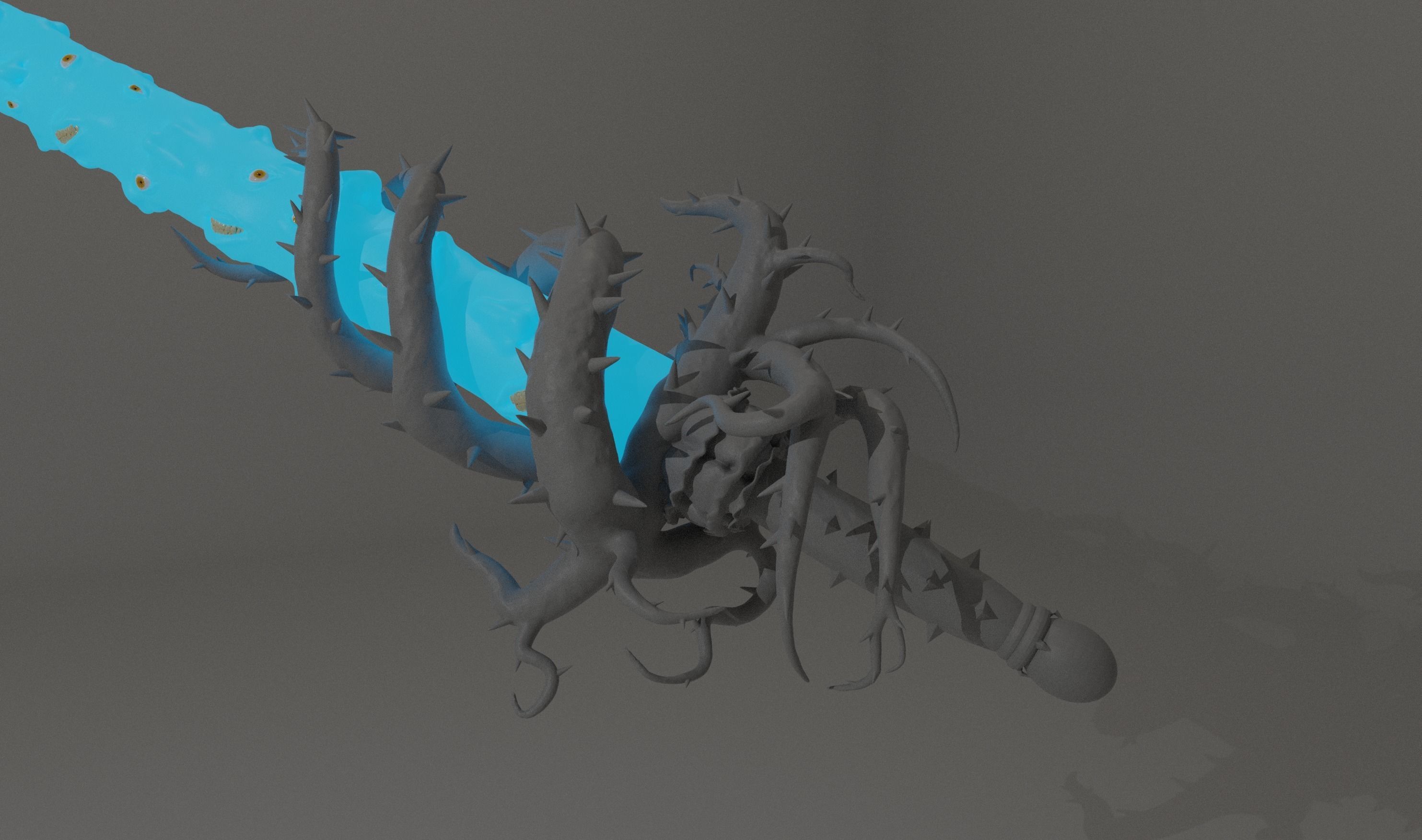 Sword of Actuation Manga Accurate inspired sword 3D Model 3D print model_6