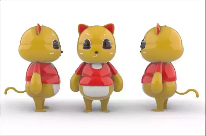 Red Catty  Cat mascot