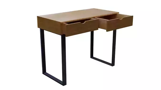 Simple Wooden Study Desk