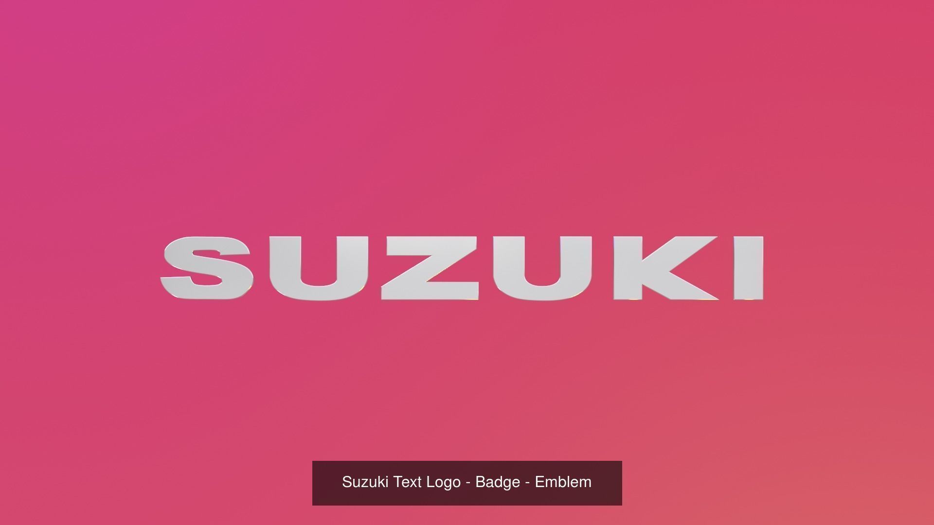 Vehicle Badges set 3D Model Collection_8