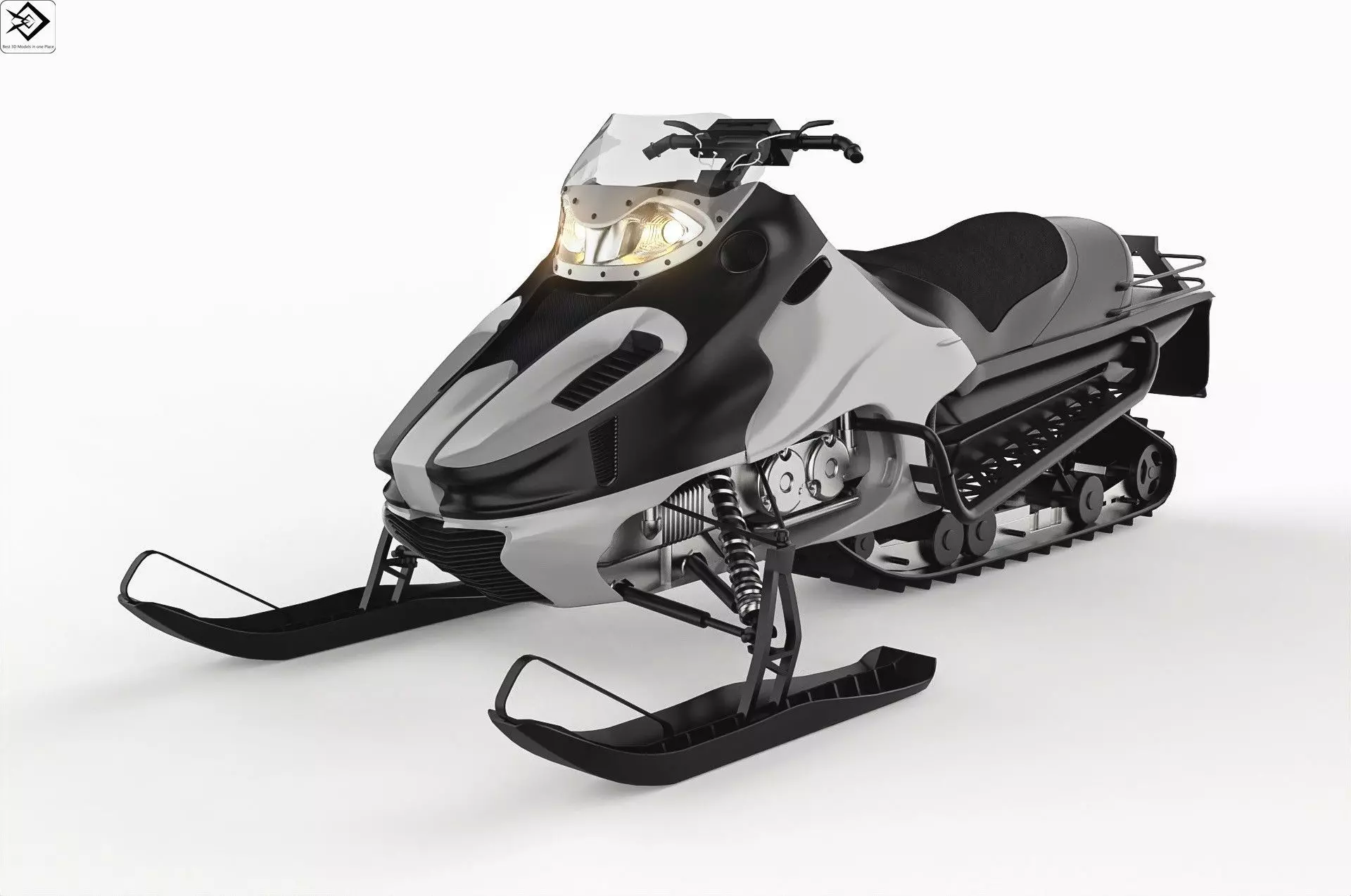 Snowmobile 3D model