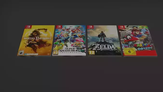 nintendo switch games Free 3D model