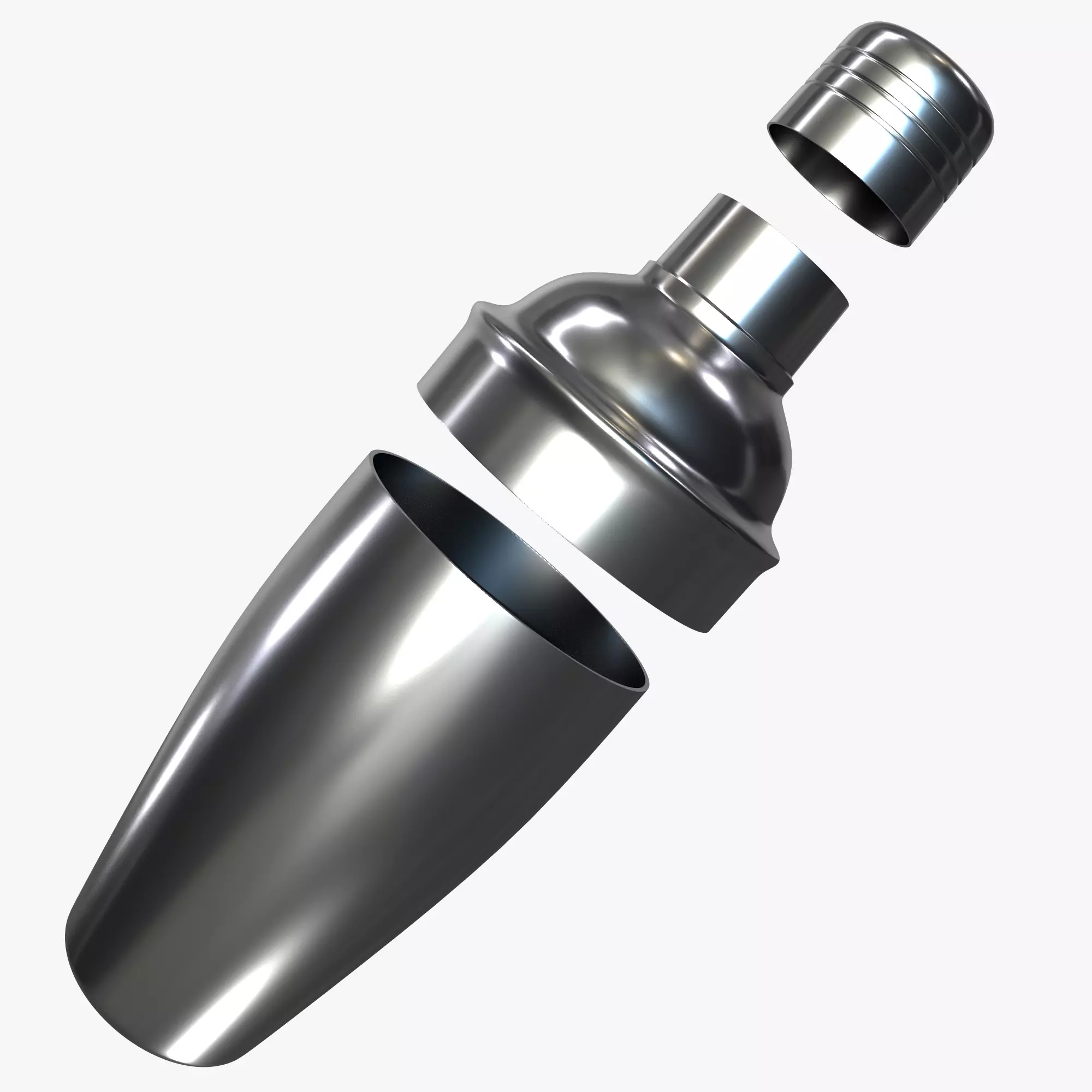 Cocktail shaker 3D model_0