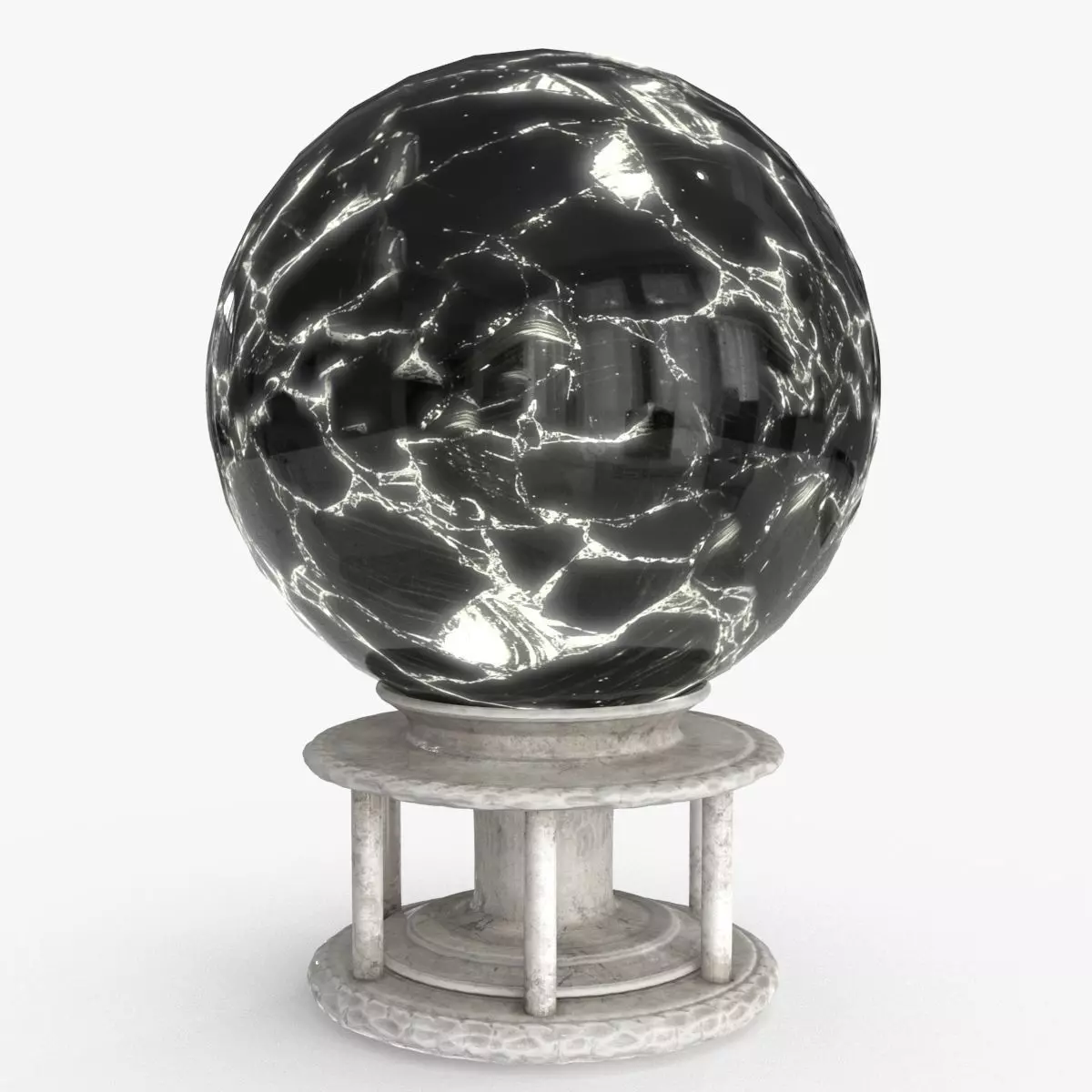 Magic Crystal Ball Low-poly 3D model