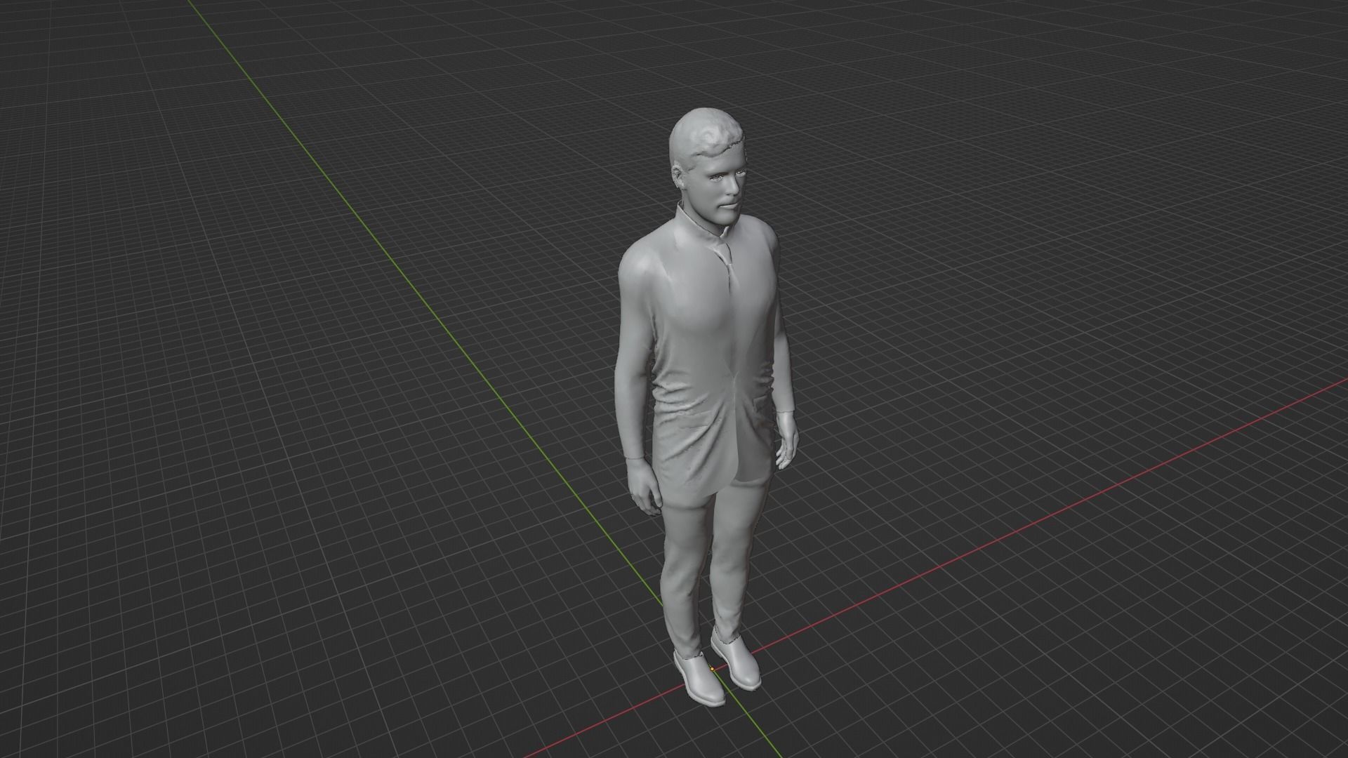 Alisson Becker Low-poly 3D model_8