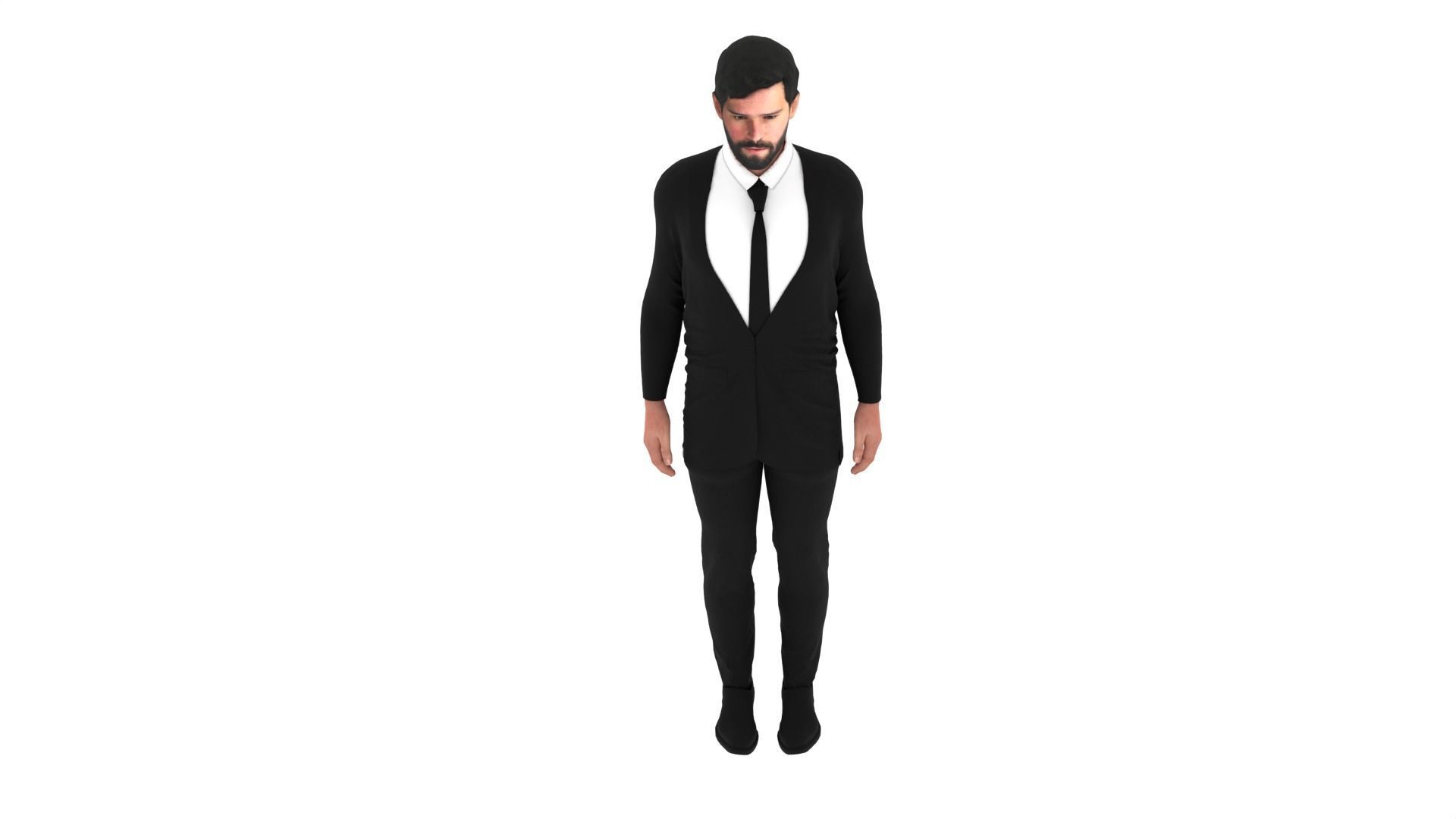 Alisson Becker Low-poly 3D model_5