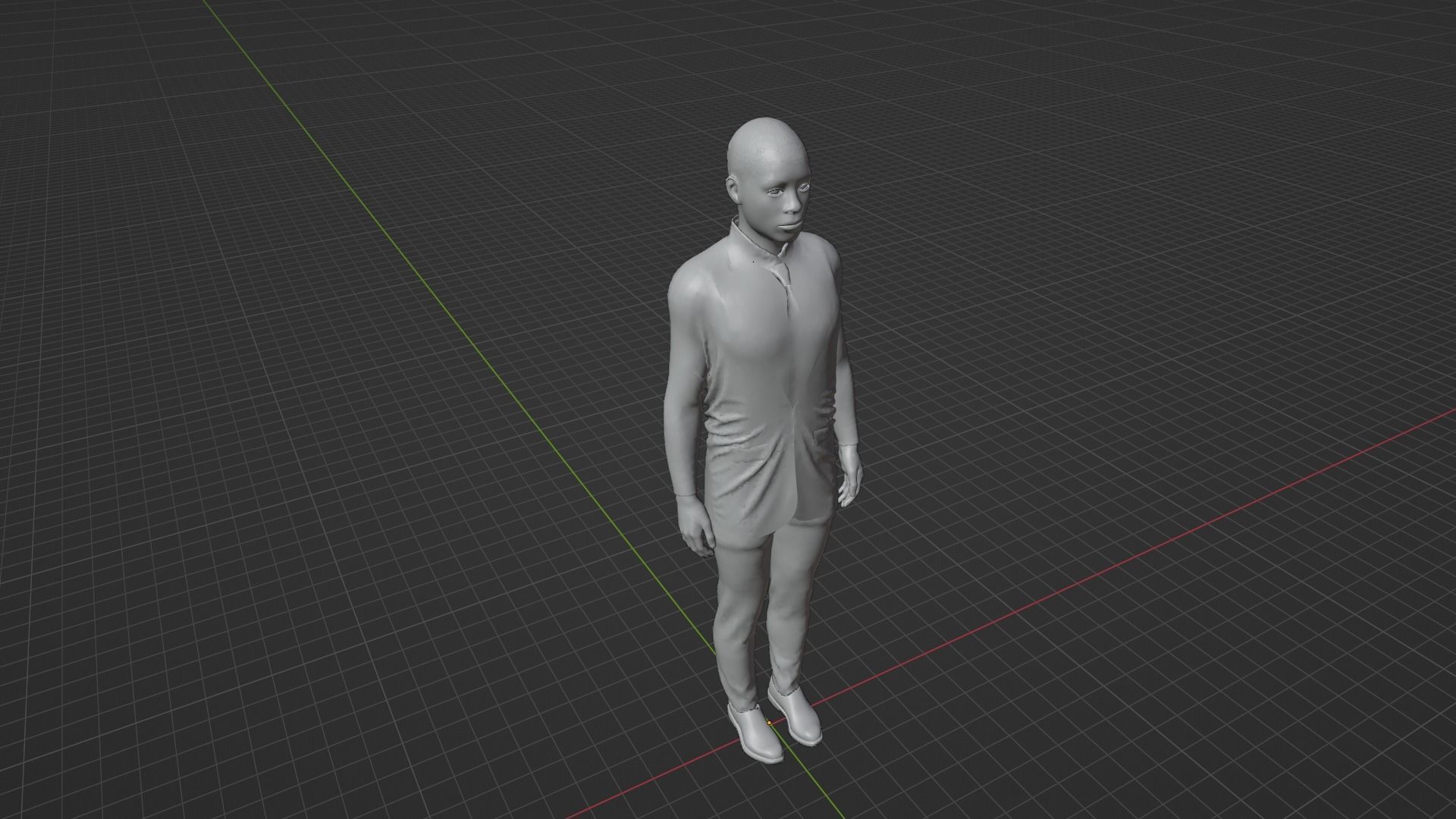 Alphonso Davies Low-poly 3D model_8