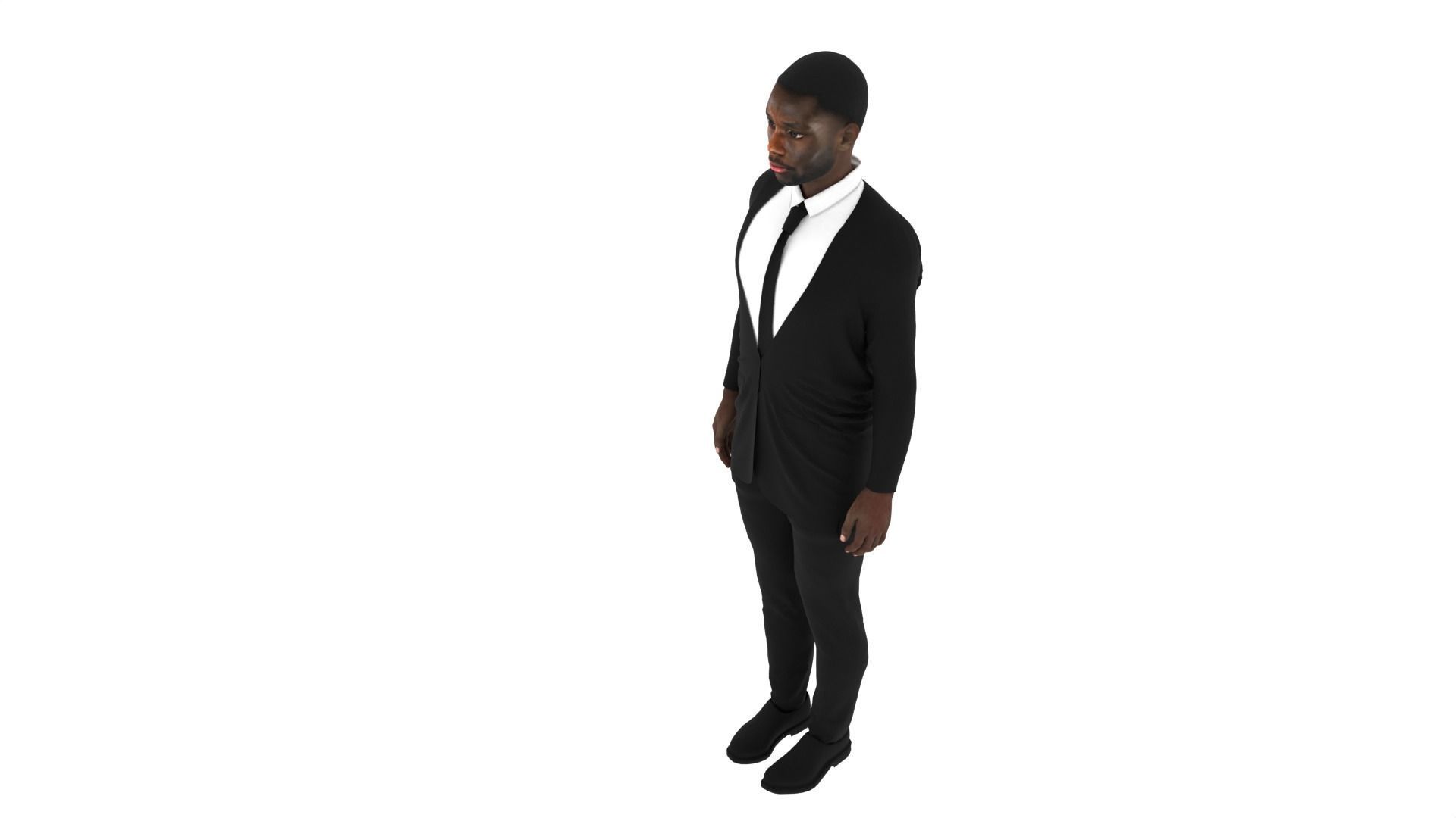 Alphonso Davies Low-poly 3D model_7