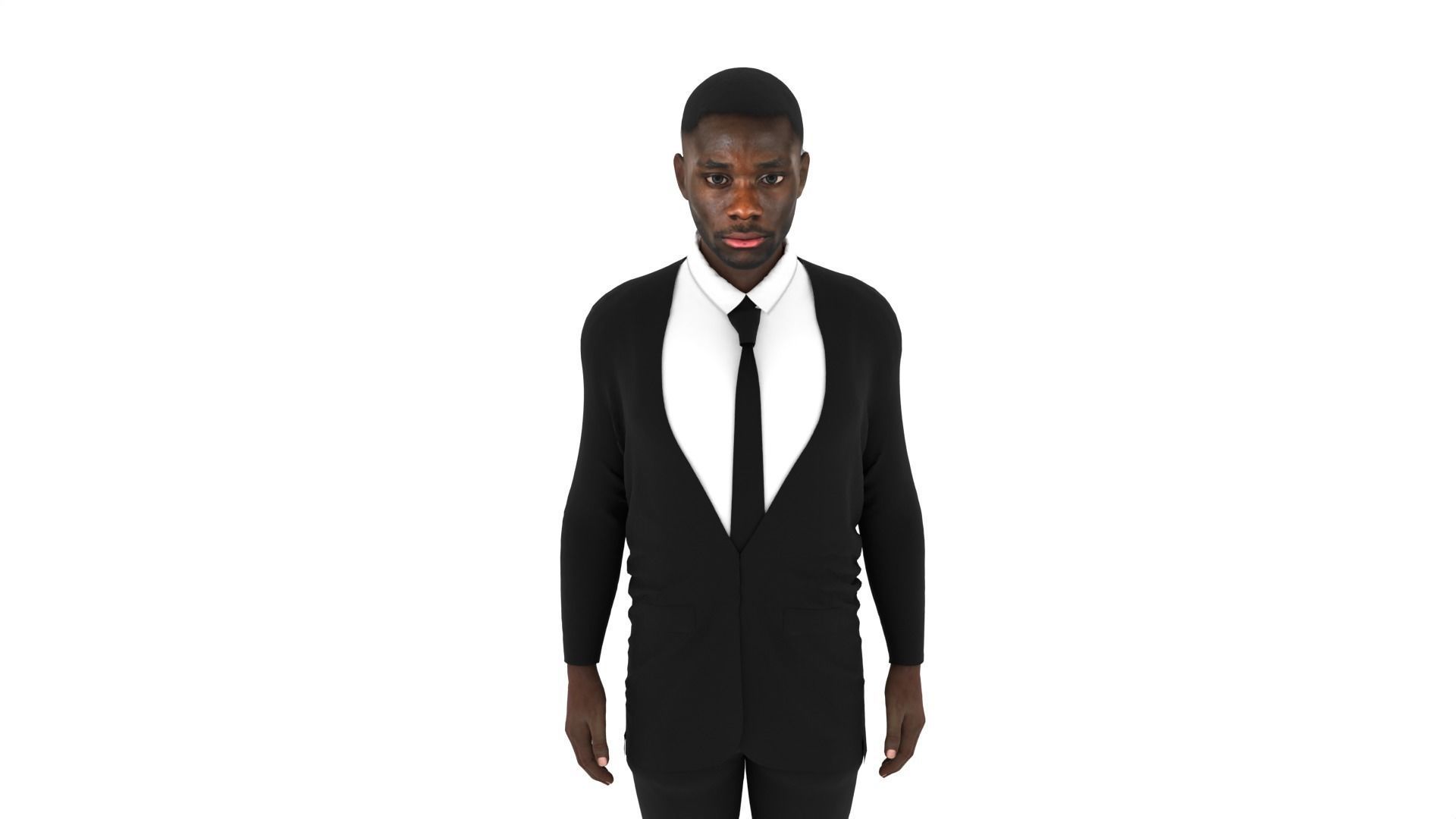 Alphonso Davies Low-poly 3D model_1