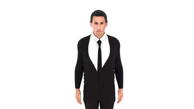 Angel Di Maria Low-poly 3D model