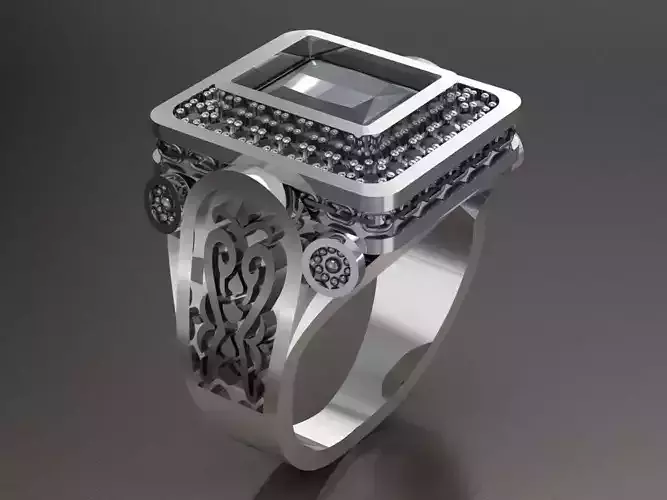 Royal ring 3D print model