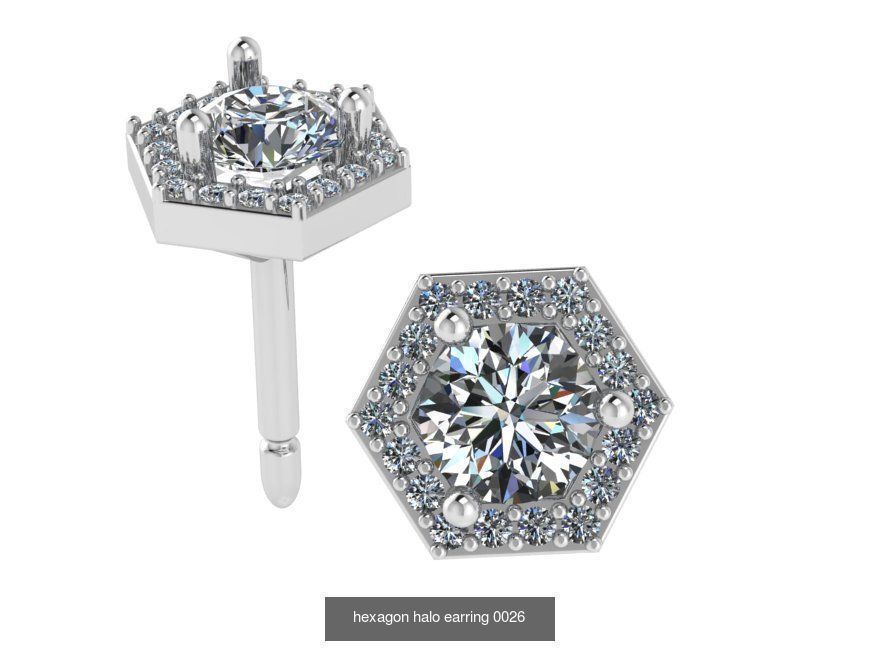 Ring and Earring Halo Collection _12