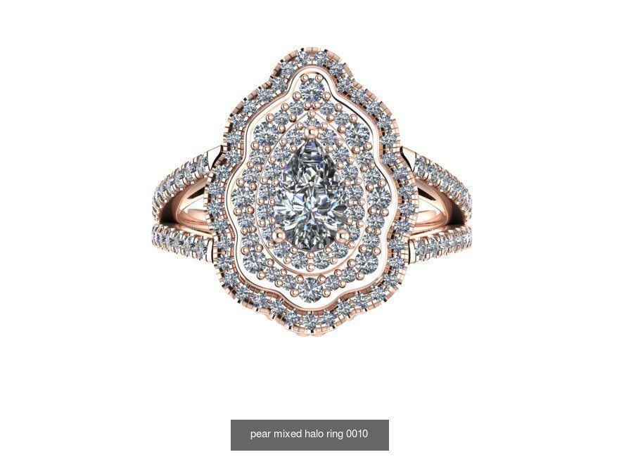 Ring and Earring Halo Collection _8