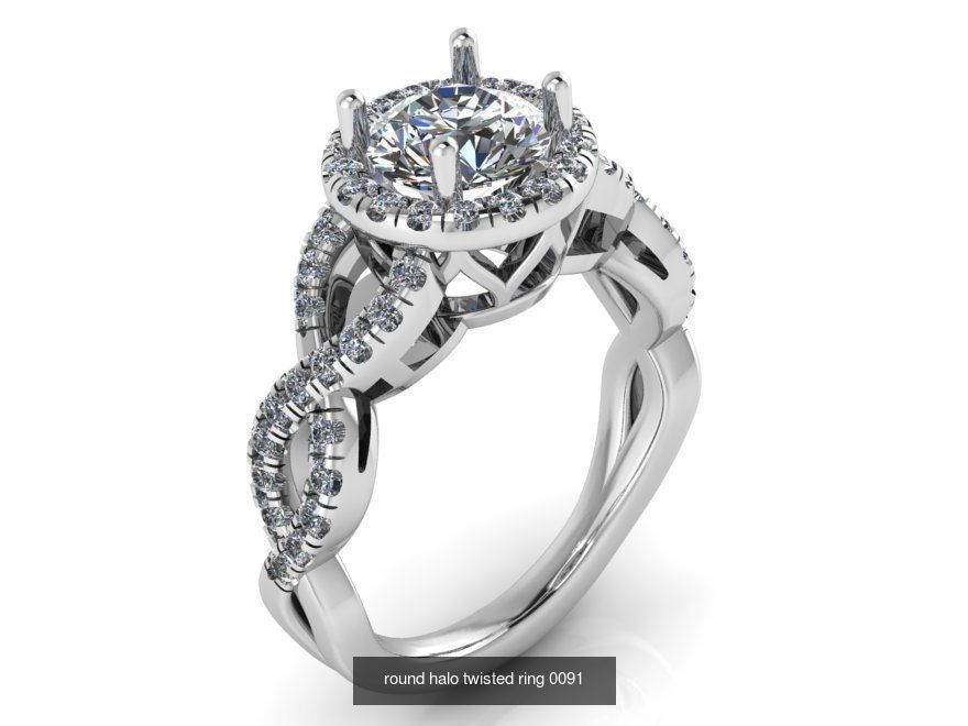 Ring and Earring Halo Collection _16