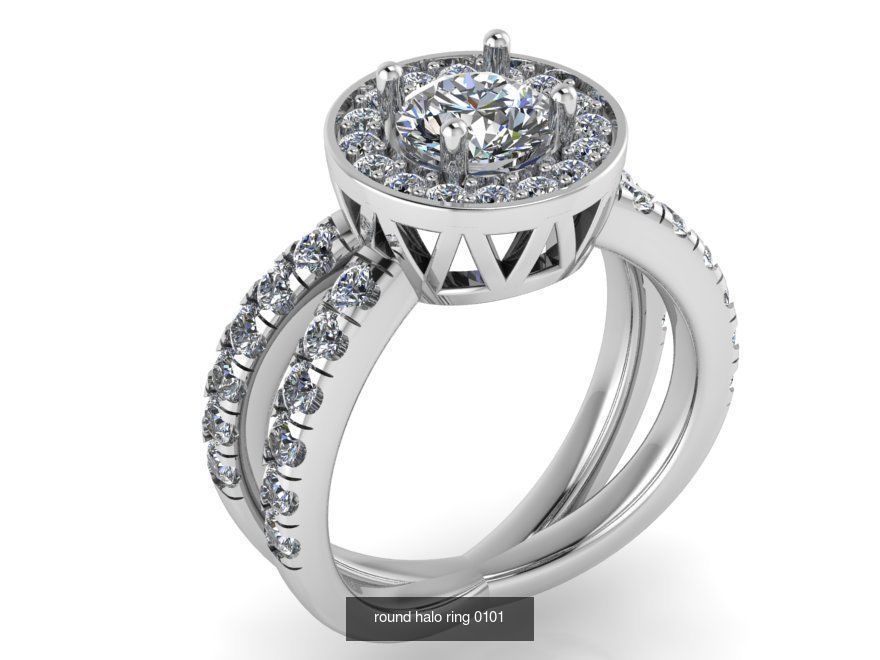 Ring and Earring Halo Collection _21