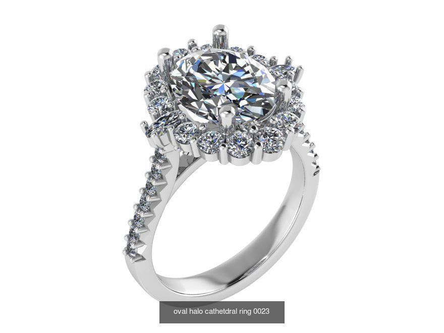 Ring and Earring Halo Collection _11