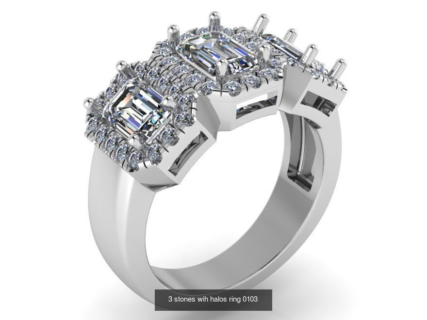 Ring and Earring Halo Collection _22