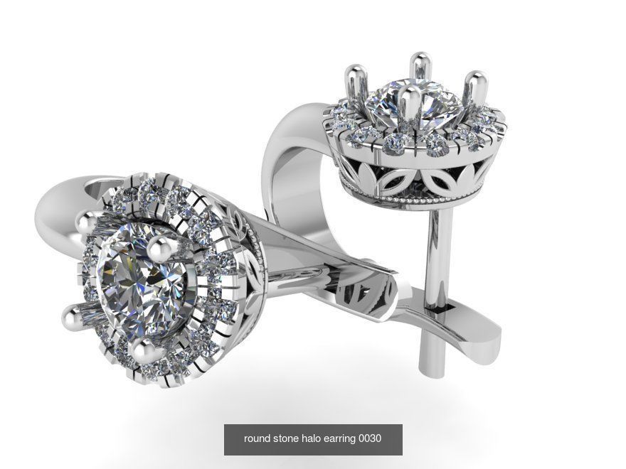 Ring and Earring Halo Collection _6