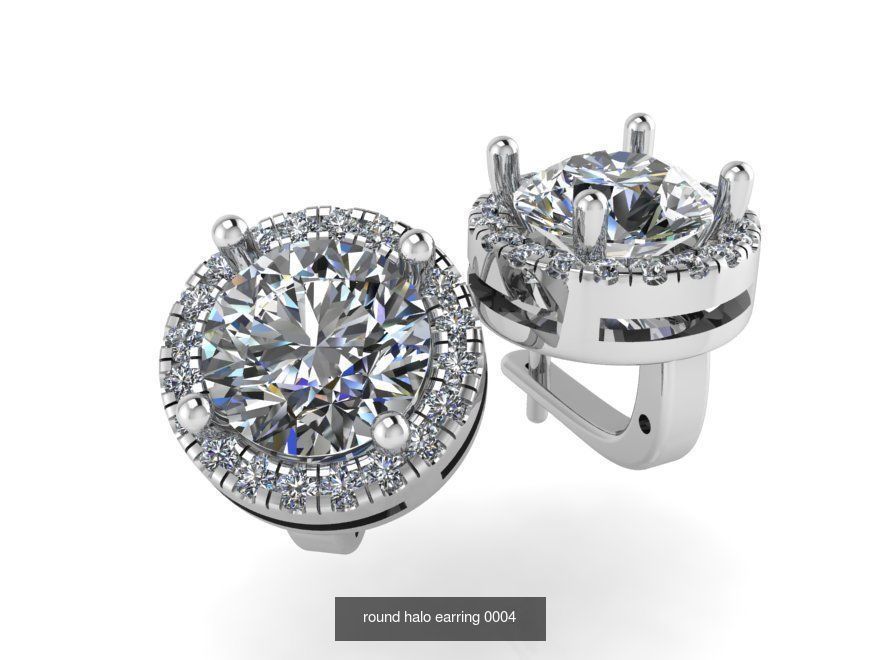 Ring and Earring Halo Collection _9