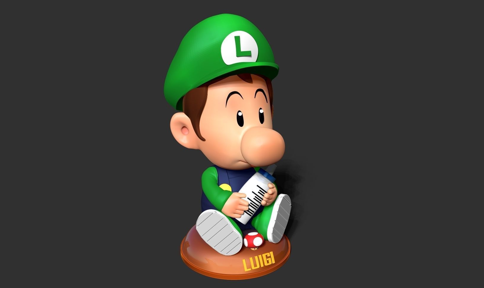 Baby Luigi 3D print model_17
