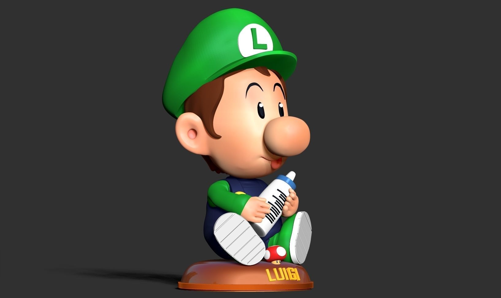 Baby Luigi 3D print model_14