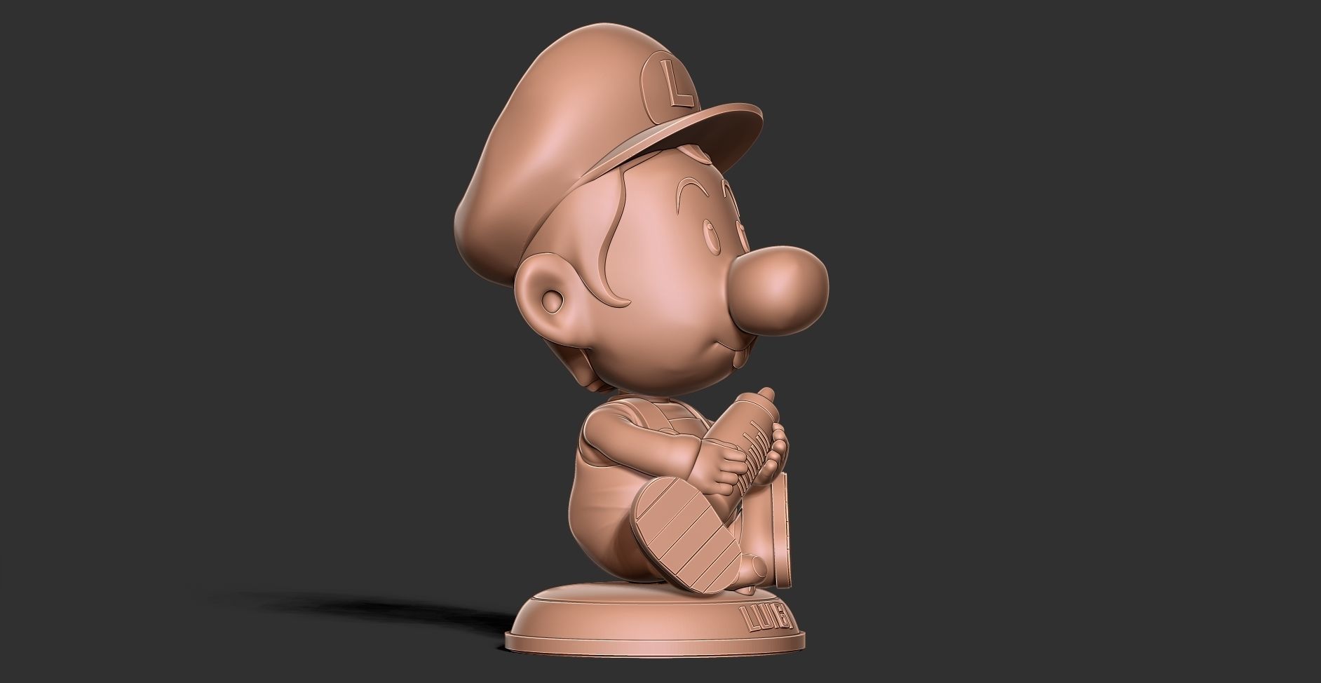 Baby Luigi 3D print model_15