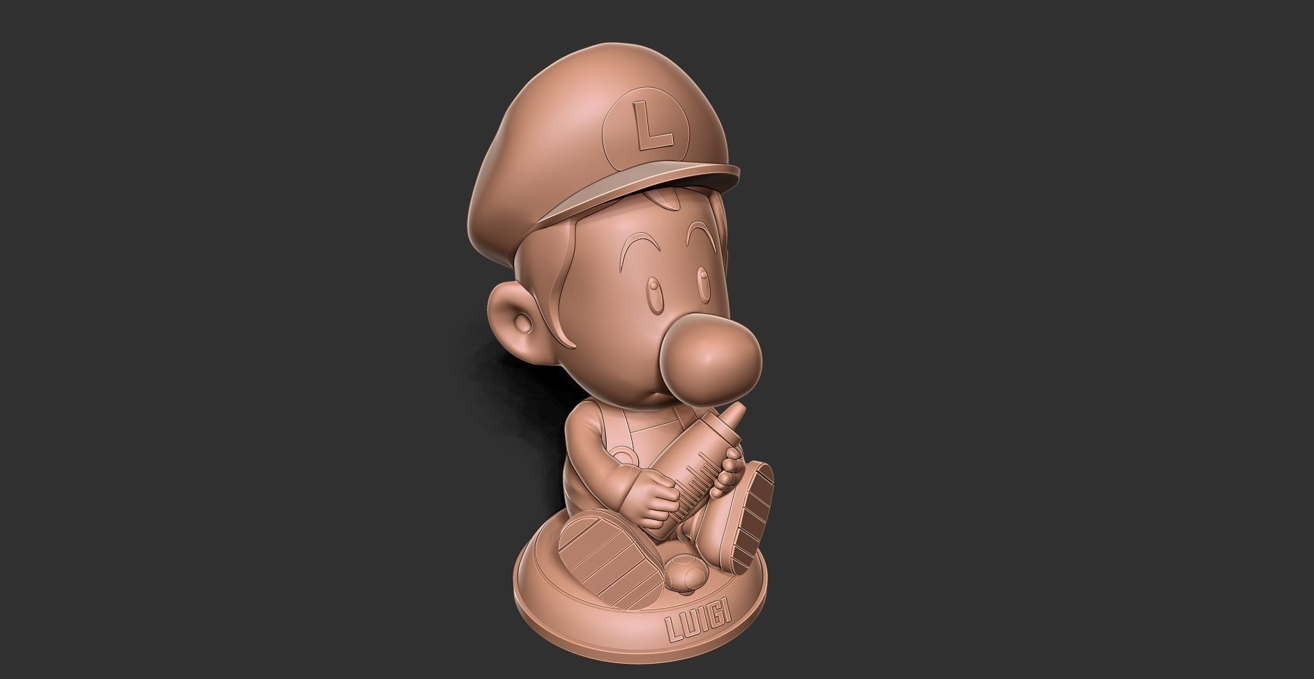 Baby Luigi 3D print model_18