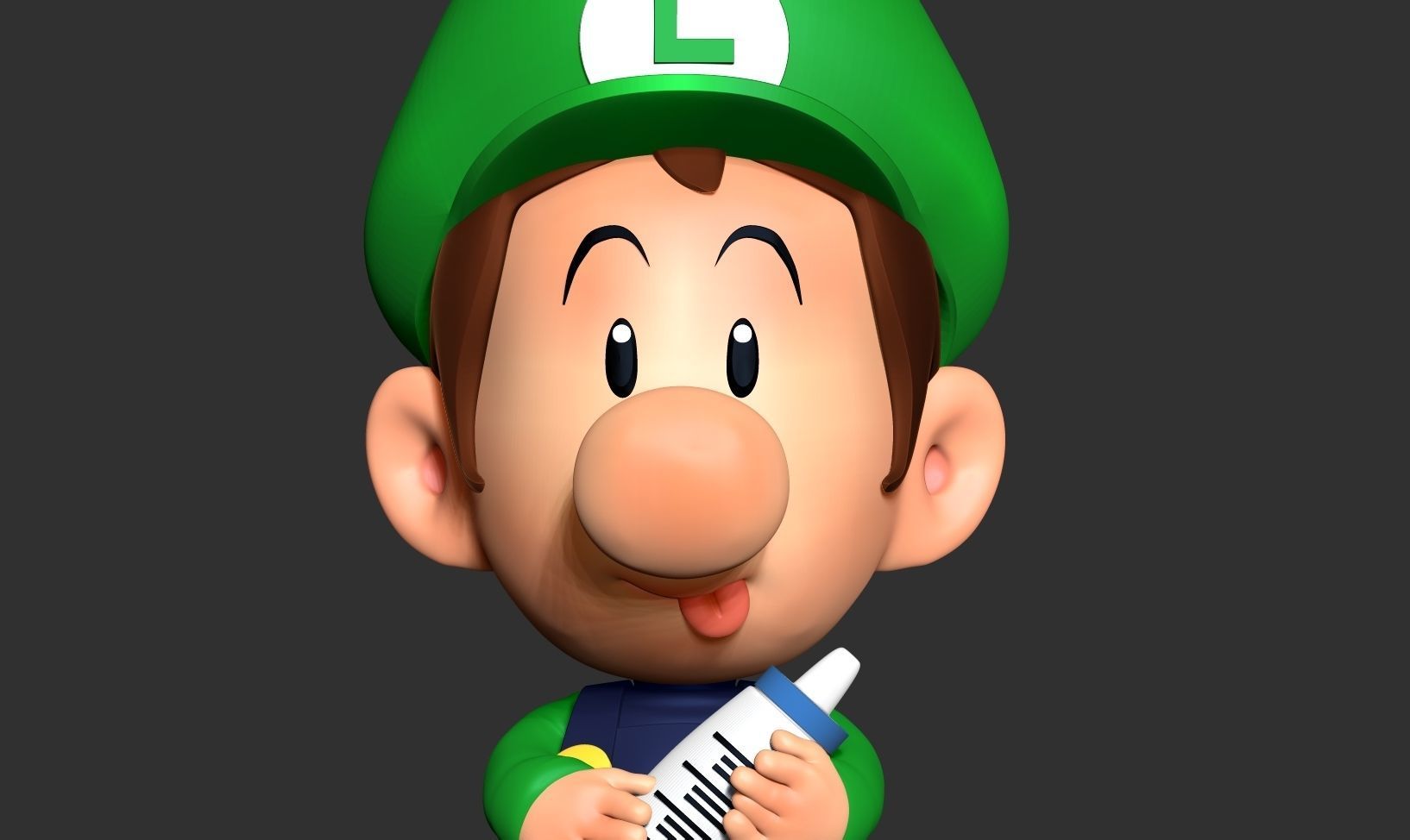Baby Luigi 3D print model_4