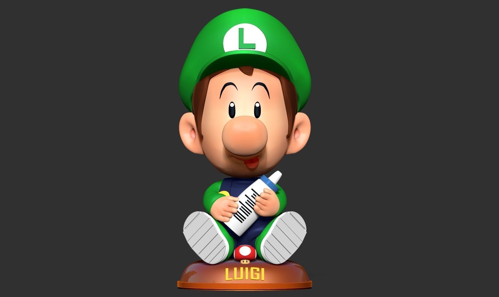 Baby Luigi 3D print model_8