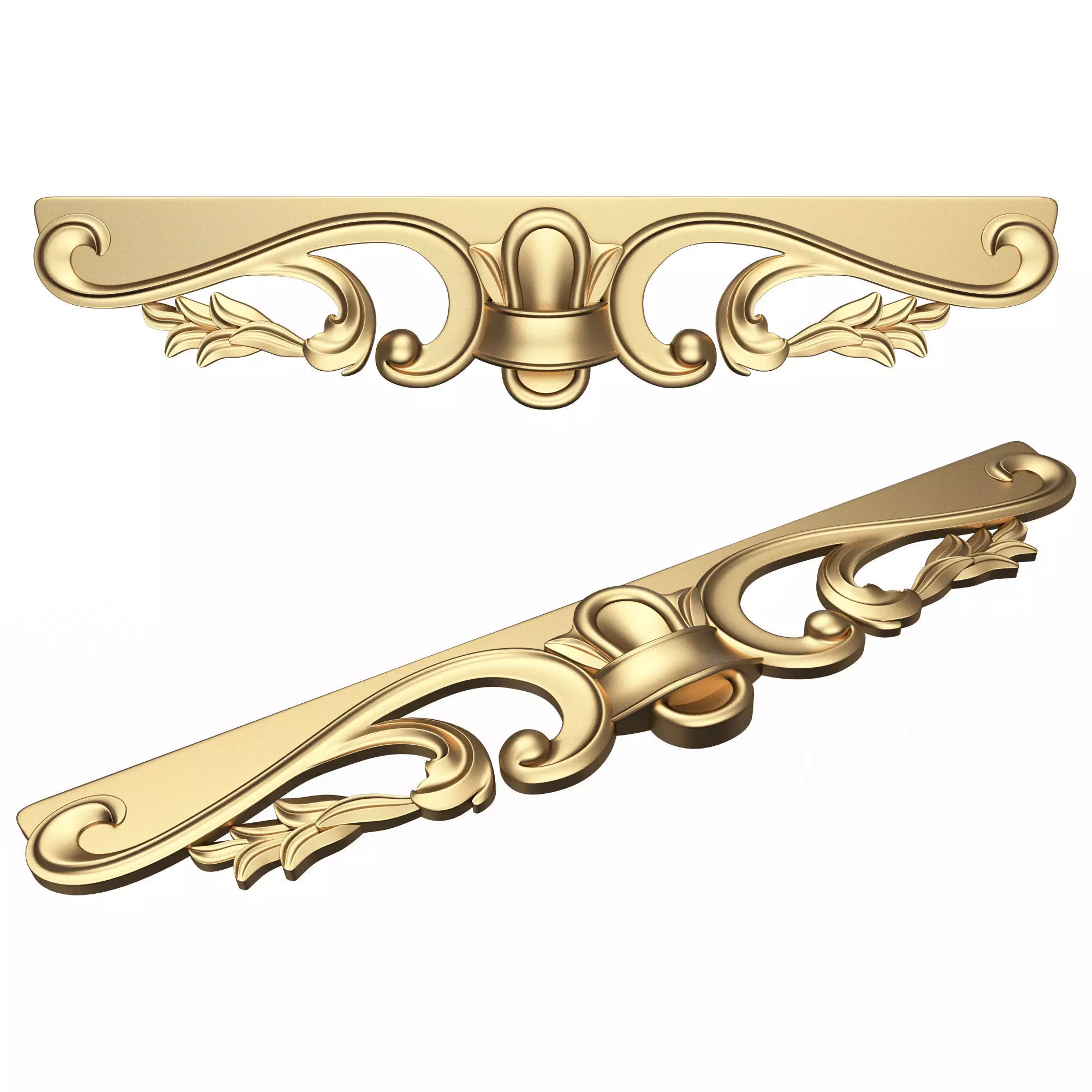 Carved Decor Furniture 01 Low-poly 3D model