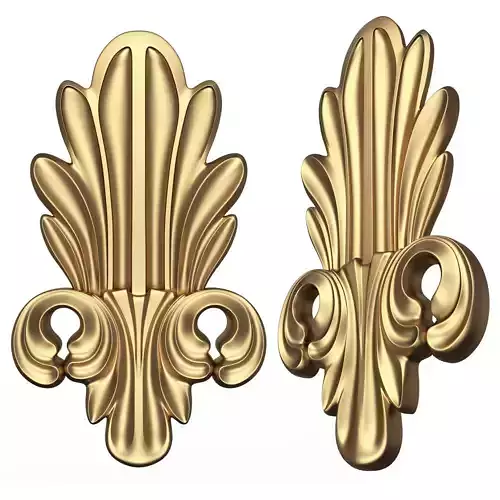 Carved Decor Furniture 02 Low-poly 3D model