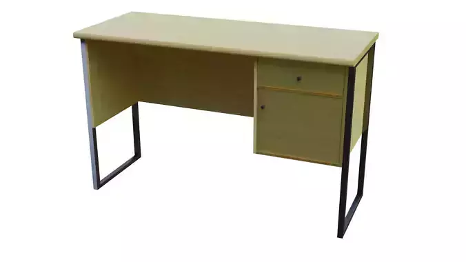 Simple Wooden Office Desk