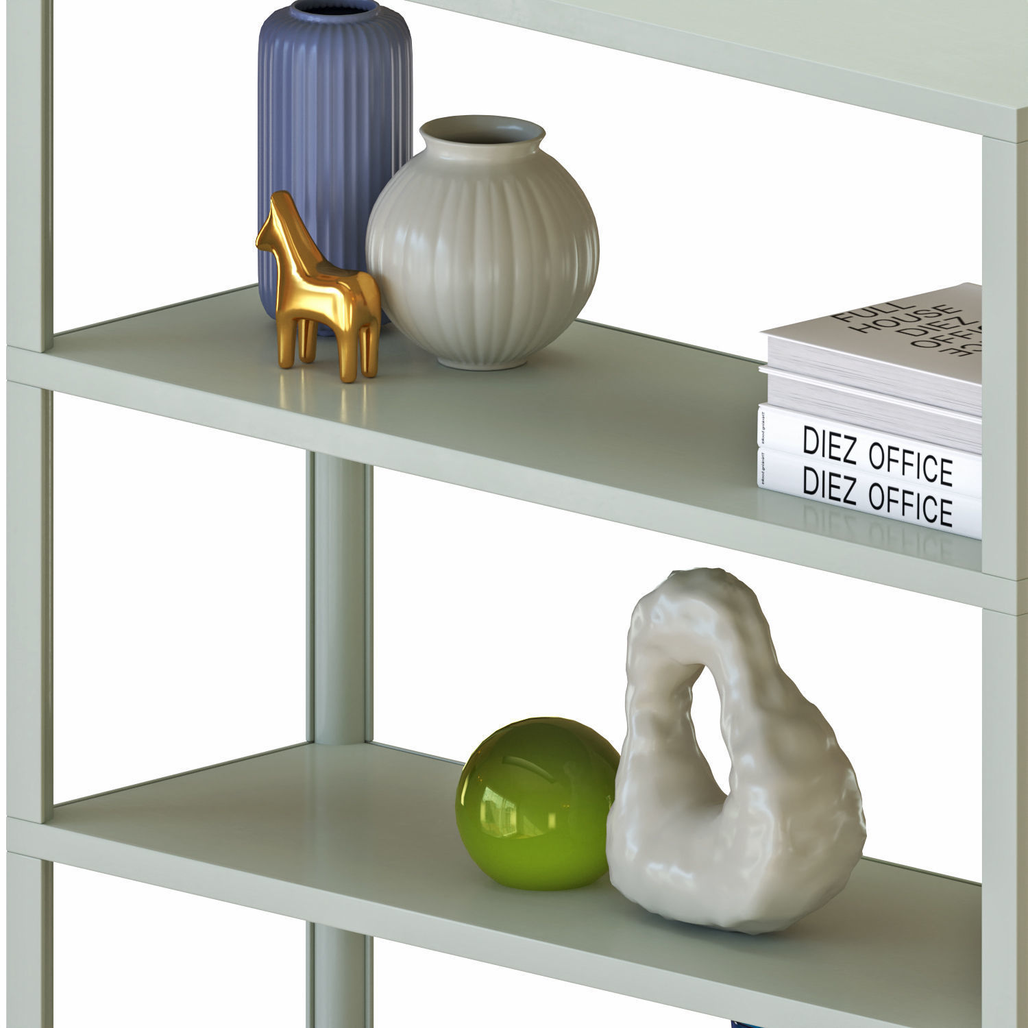 Hay New Order Bookshelf High with Storage 3D model_2