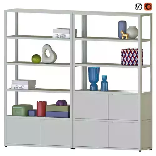 Hay New Order Bookshelf High  with Storage