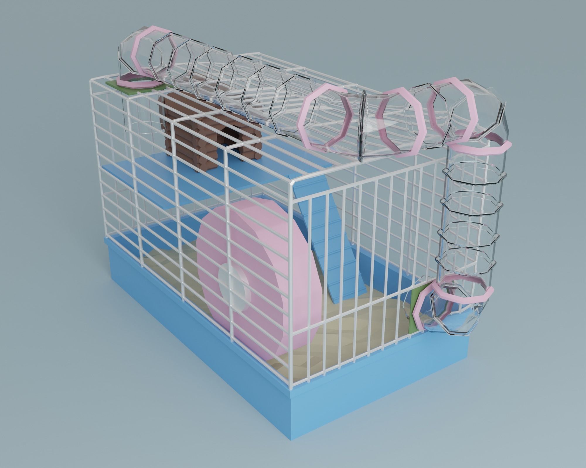 Pet accessories  Low-poly 3D model_17