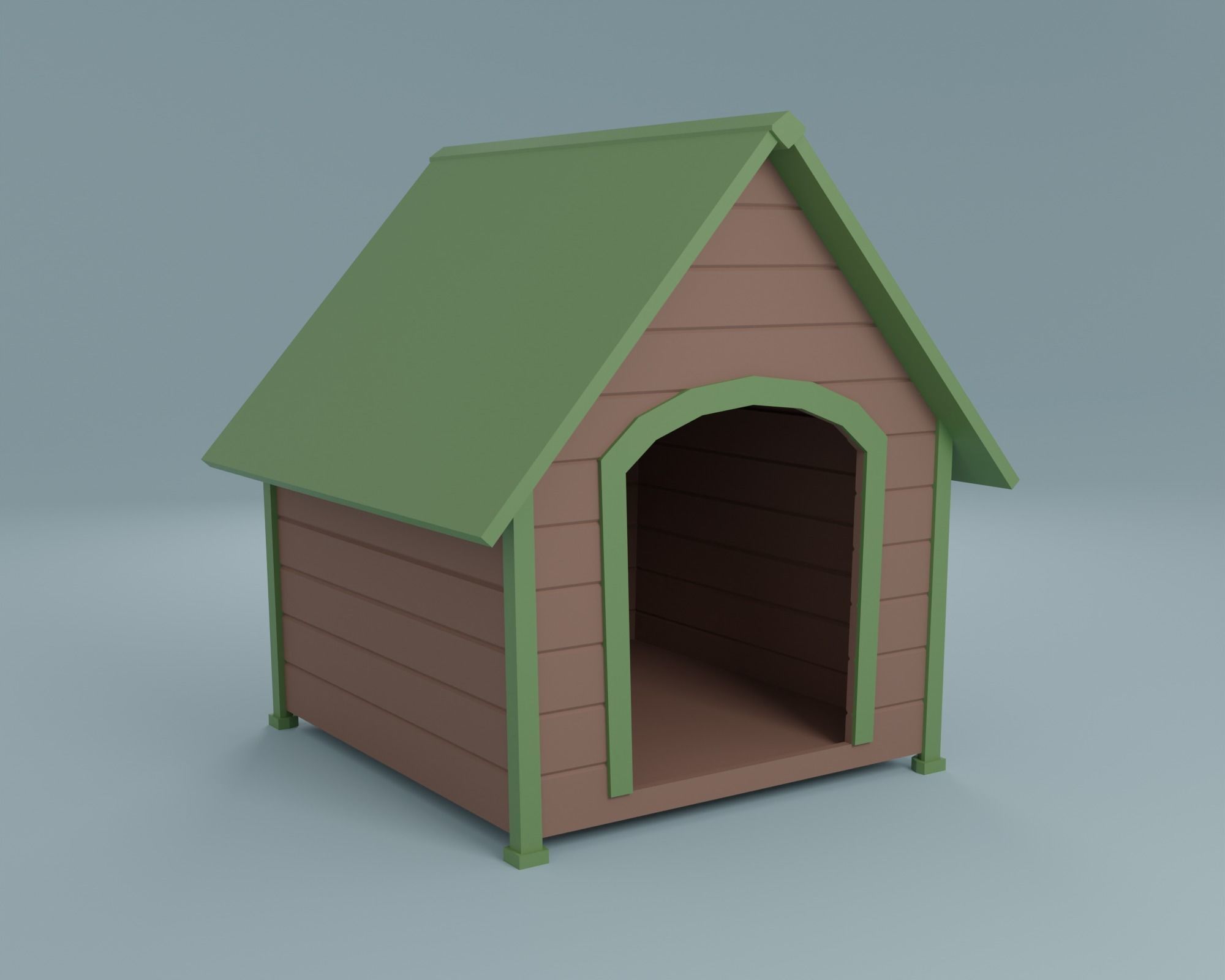 Pet accessories  Low-poly 3D model_1