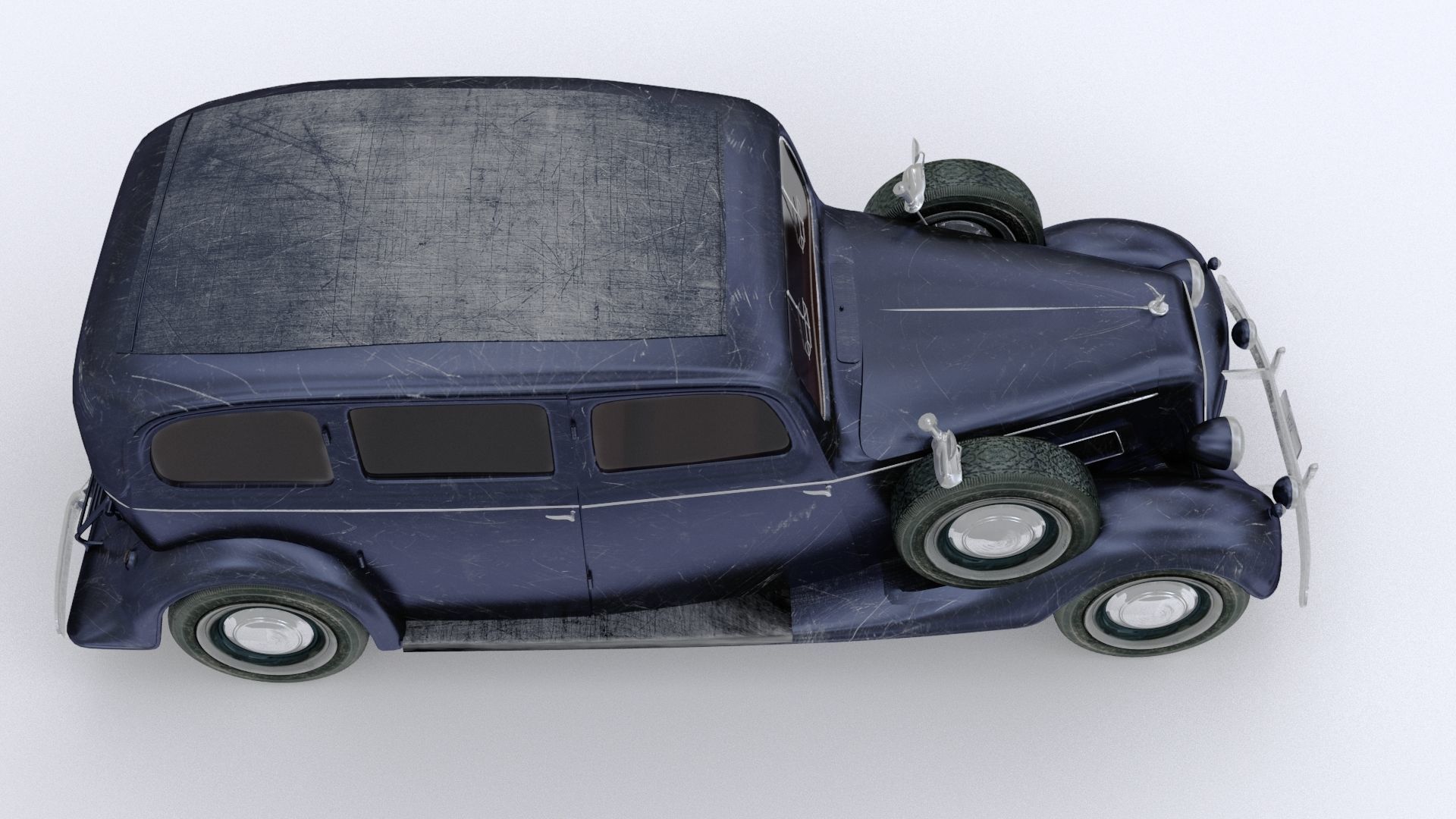 Wanderer 1937 AUDI Low-poly 3D model_7