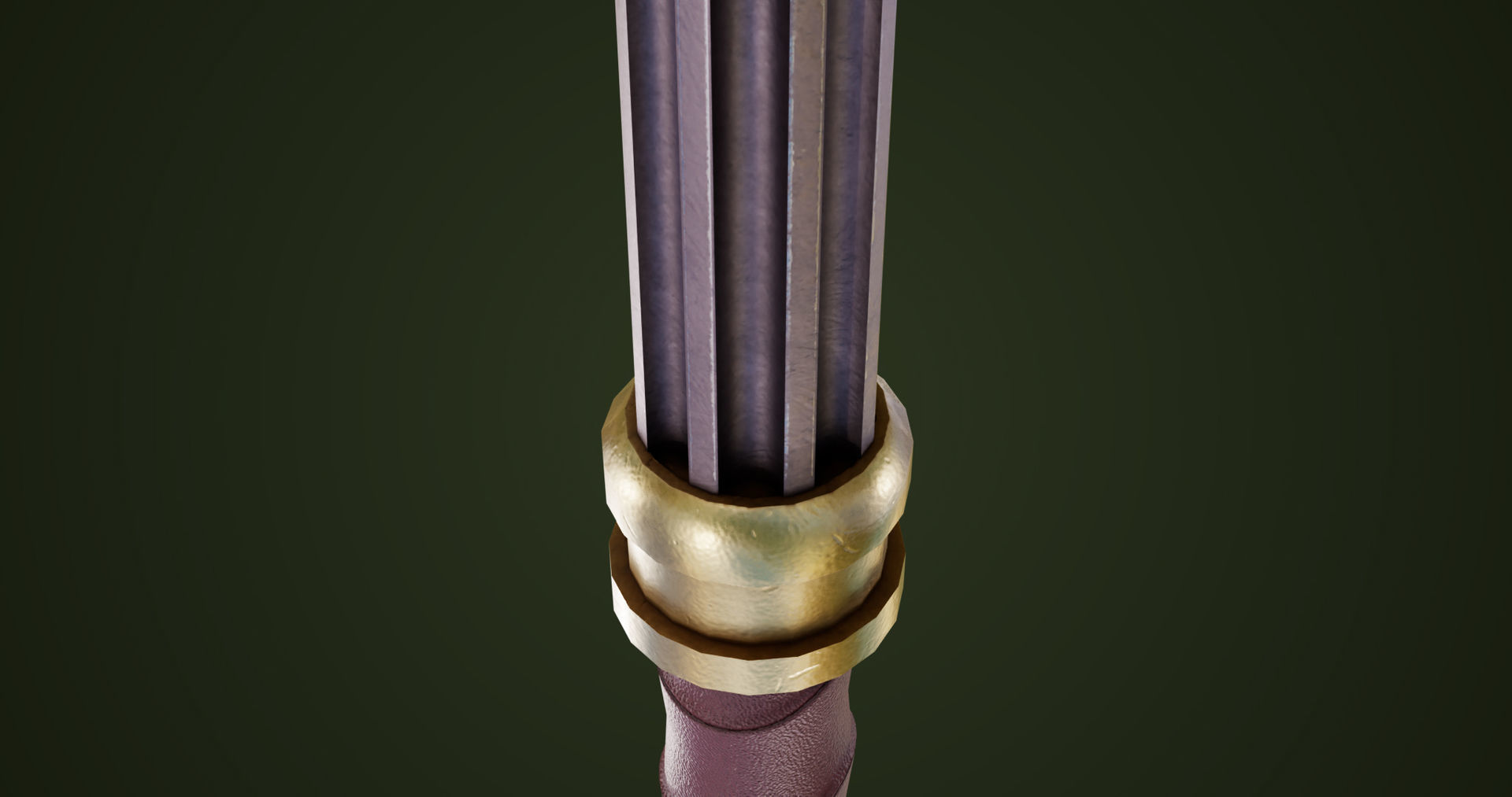 Battle Hammer 01 All PBR Unity UE V-Ray Textures Included Low-poly 3D model_15