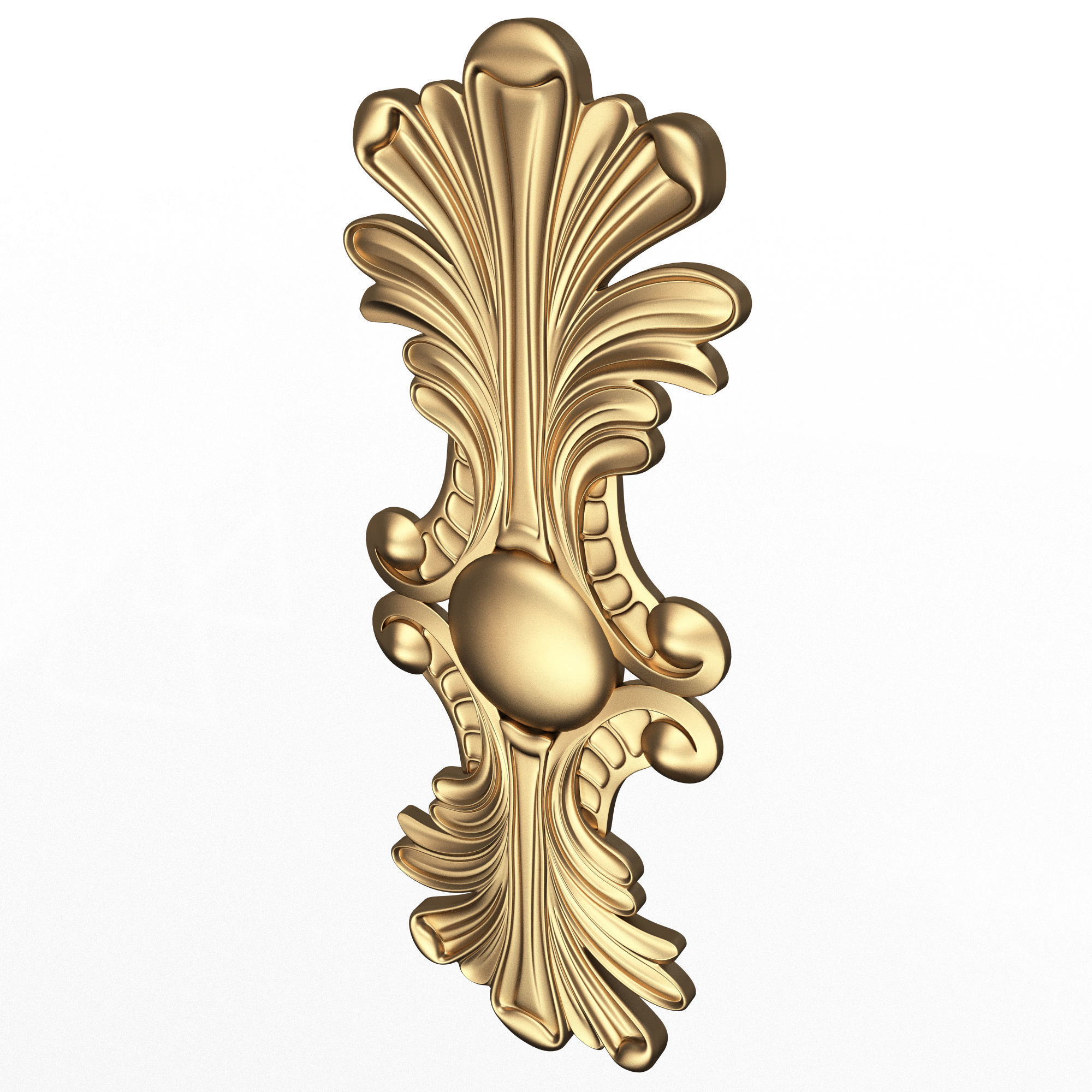 Carved Decor Furniture 03 Low-poly 3D model_2