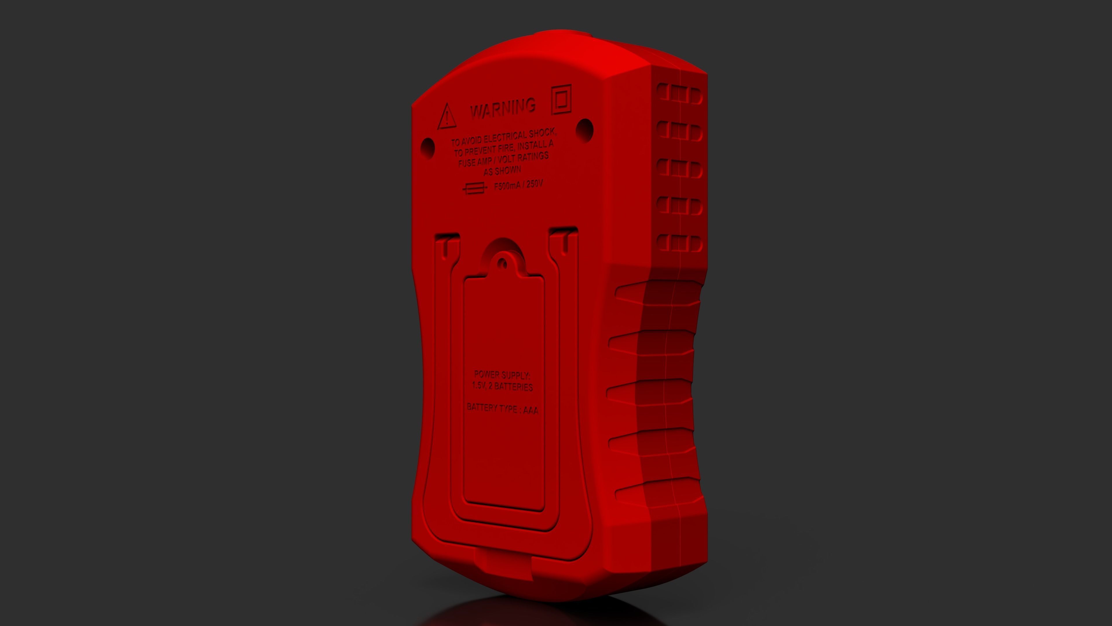 Digital Multimeter 3D print model_10