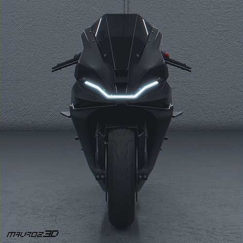 Mav-1r sportbike concept motorcycle 3D model 3D model